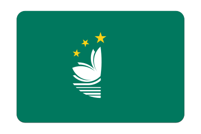 Flag of Macau (bevelled) clipart