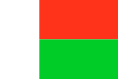flag of Madagascar clipart