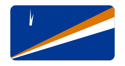 Flag of Marshall Islands (bevelled) clipart