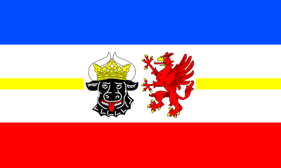 Flag of Mecklenburg-West Pomerania clipart