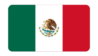 Flag of Mexico (bevelled) clipart