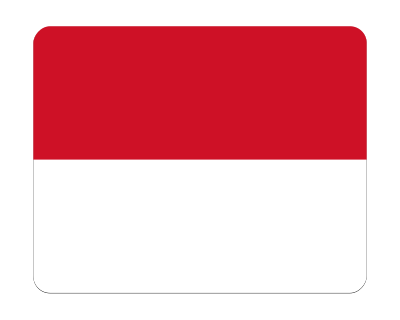 Flag of Monaco (bevelled) clipart