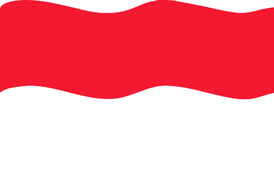 Flag of Monaco wave clipart