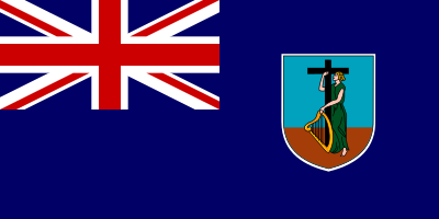 Flag of Montserrat - United Kingdom clipart