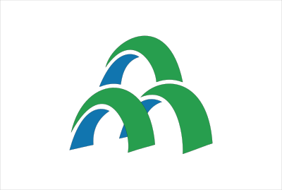 Flag of Mori, Hokkaido clipart