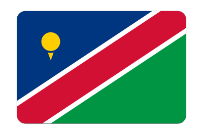 Flag of Namibia (bevelled) clipart