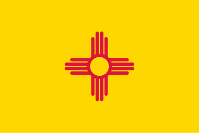 Flag of New Mexico, USA clipart