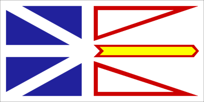 flag of Newfoundland and Labrador canada clipart