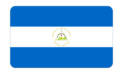 Flag of Nicaragua (bevelled) clipart