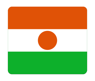 Flag of Niger (bevelled) clipart