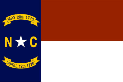 Flag of North Carolina clipart