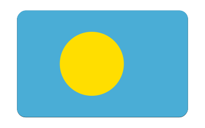 Flag of Palau (bevelled) clipart