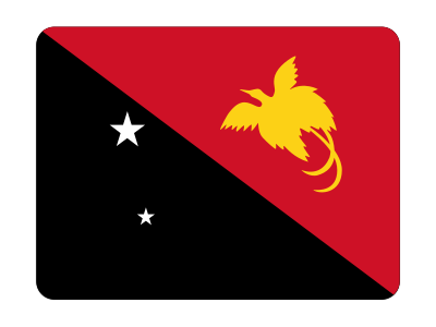 Flag of Papua New Guinea (bevelled) clipart