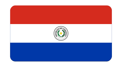 Flag of Paraguay (bevelled) clipart