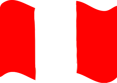 Flag of Peru wave clipart