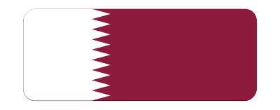Flag of Qatar (bevelled) clipart