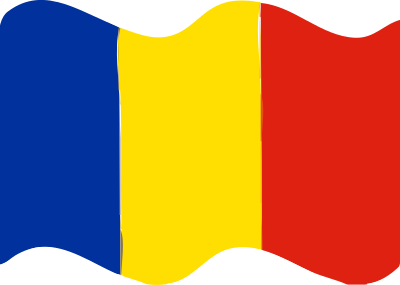 Flag of Romania wave clipart