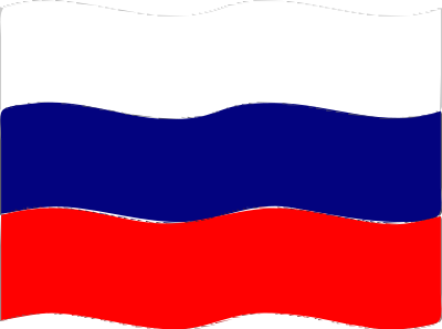 Flag of Russia wave clipart