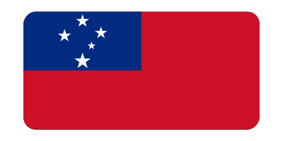 Flag of Samoa (bevelled) clipart
