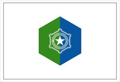 Flag of Sapporo, Hokkaido clipart