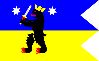 Flag of Satakunta in Finland clipart