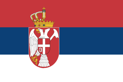 Flag of Serbia clipart