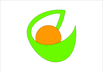 Flag of Shobara, Hiroshima clipart
