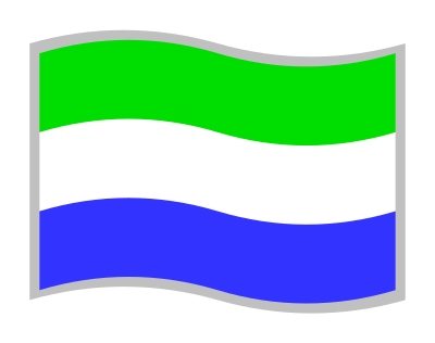 Flag of Sierra Leone clipart