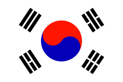 Flag of South Korea clipart