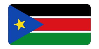 Flag of South Sudan (bevelled) clipart