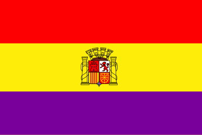 Flag of Spain second republic historic clipart