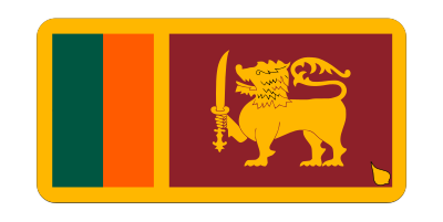 Flag of Sri Lanka (bevelled) clipart