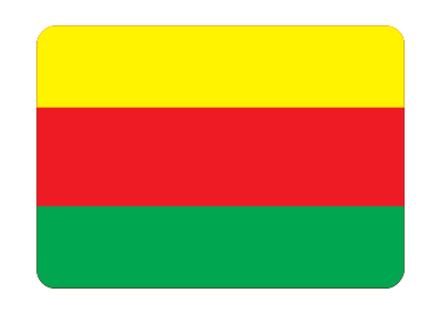 Flag of Syrian Kurdistan (bevelled) clipart