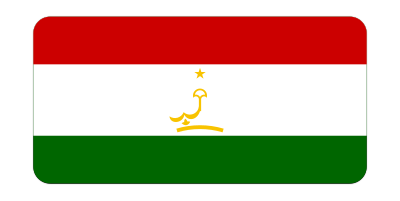 Flag of Tajikistan (bevelled) clipart