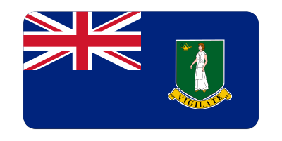 Flag of the British Virgin Islands (bevelled) clipart