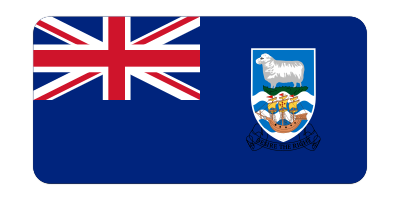 Flag of the Falkland Islands (bevelled) clipart