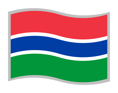 Flag of the Gambia clipart