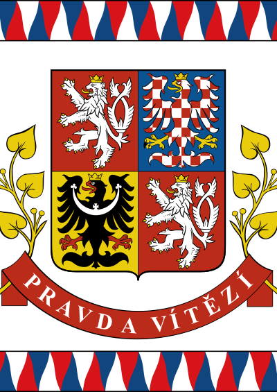 Flag of the President of the Czech Republic clipart