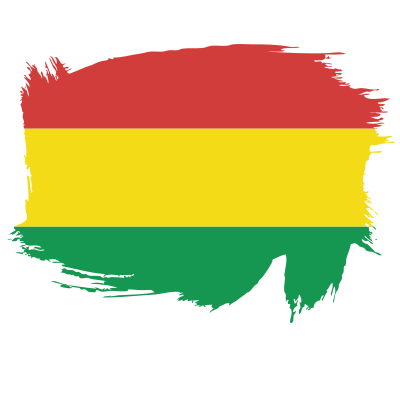Flag of the State of Bolivia brush clipart