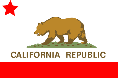Flag of the state of California clipart