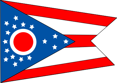 Flag of the state of Ohio clipart