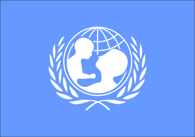 Flag of the Unicef clipart
