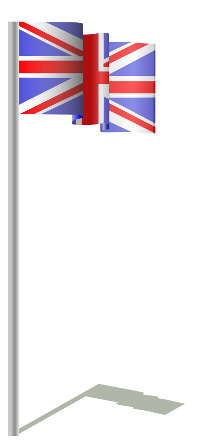 Flag of the United Kingdom (wind) clipart