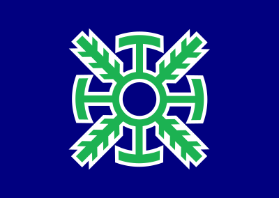 Flag of Todohokke, Hokkaido clipart