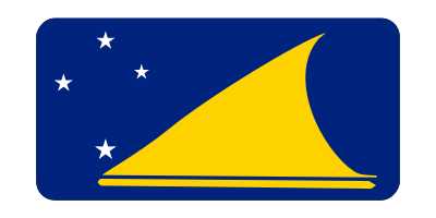 Flag of Tokelau (bevelled) clipart