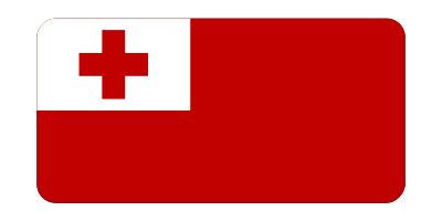 Flag of Tonga (bevelled) clipart