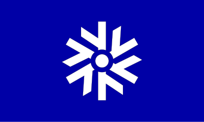 Flag of Toya, Hokkaido clipart
