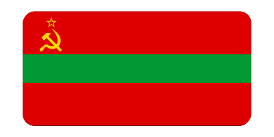 Flag of Transnistria (bevelled) clipart