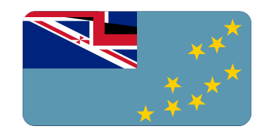 Flag of Tuvalu (bevelled) clipart