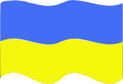Flag of Ukraine wave clipart